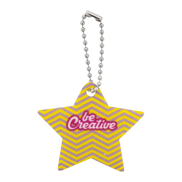 CreaFelt Key Xmas egyedi karácsonyi kulcstartó, csillag
