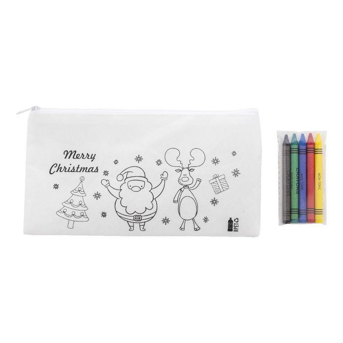 Julfar Draw színezhető karácsonyi tolltartó