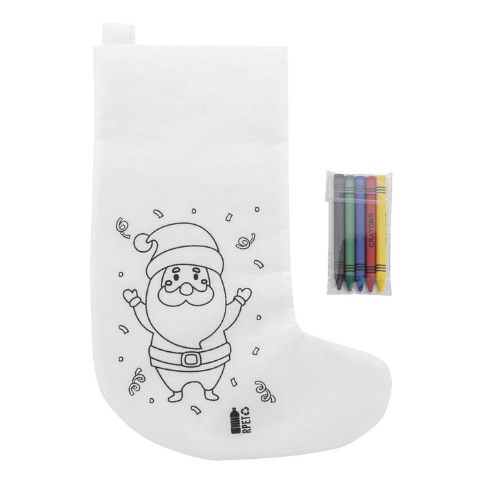 Julfar Gift színezhető karácsonyi zokni