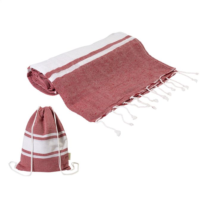 Tortuga újrahasznosított pamut strandtörölköző és hátizsák