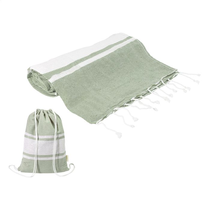 Tortuga újrahasznosított pamut strandtörölköző és hátizsák