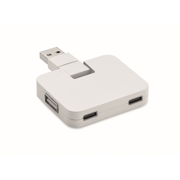 SQUARE-C 4 portos USB hub MO2254-06