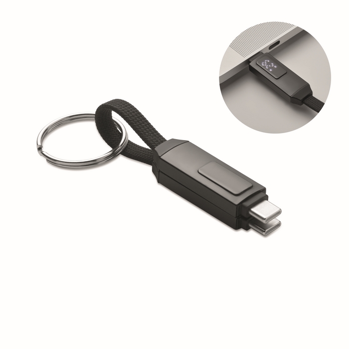 KEYSTO 60W töltőkábel kulcstartó