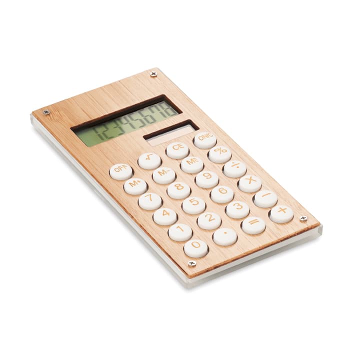 CALCUBAM 8 jegyű bambusz számológép