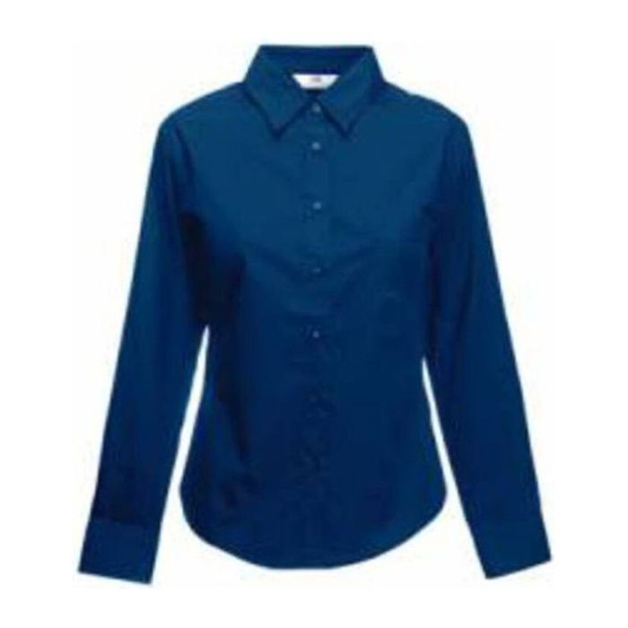 LADY FIT LONG SLEEVE POPLIN SHIRT