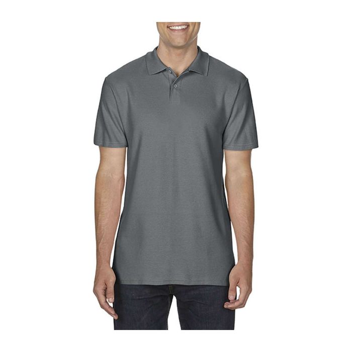 SOFTSTYLE ADULT DOUBLE PIQUÉ POLO