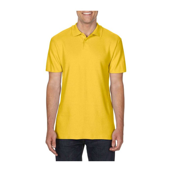 SOFTSTYLE ADULT DOUBLE PIQUÉ POLO