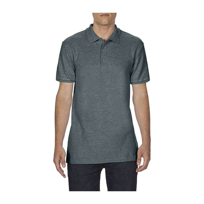 SOFTSTYLE ADULT DOUBLE PIQUÉ POLO