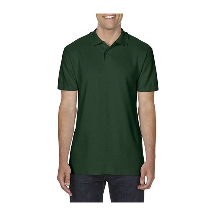 SOFTSTYLE ADULT DOUBLE PIQUÉ POLO