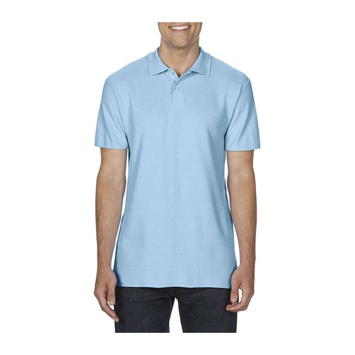 SOFTSTYLE ADULT DOUBLE PIQUÉ POLO