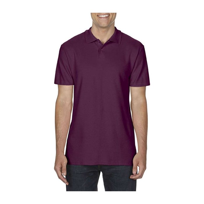 SOFTSTYLE ADULT DOUBLE PIQUÉ POLO