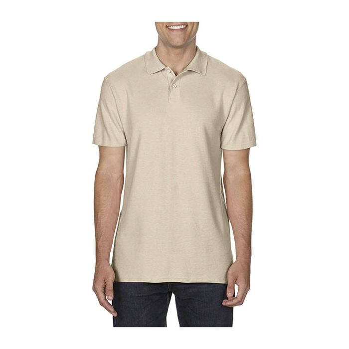 SOFTSTYLE ADULT DOUBLE PIQUÉ POLO