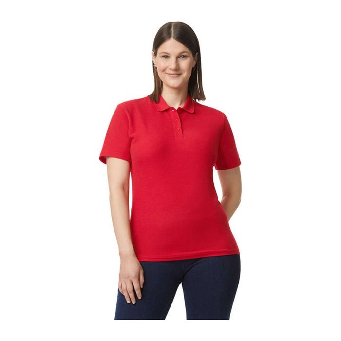 Softstyle Ladies' Double Piqué Polo