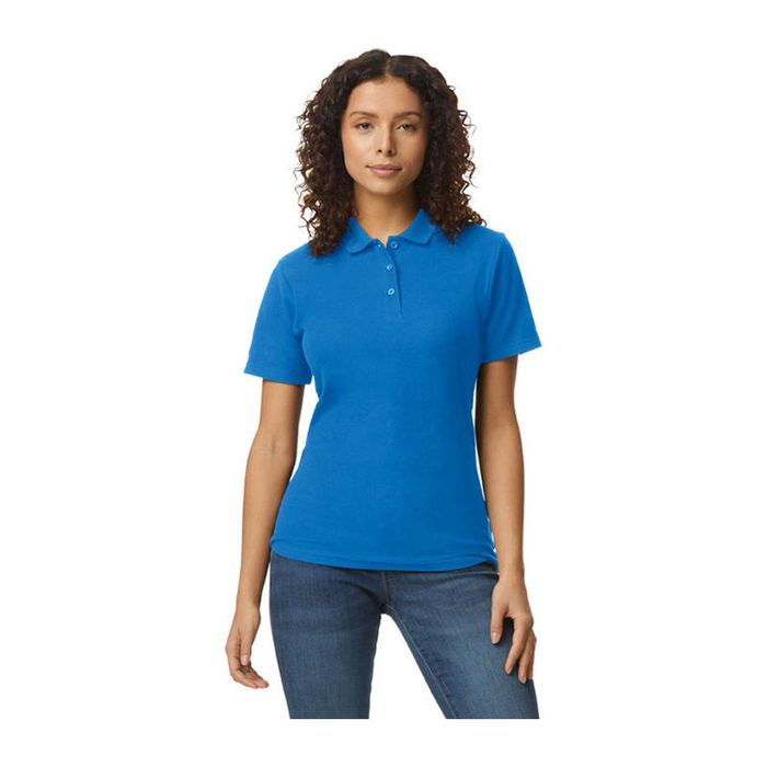 Softstyle Ladies' Double Piqué Polo