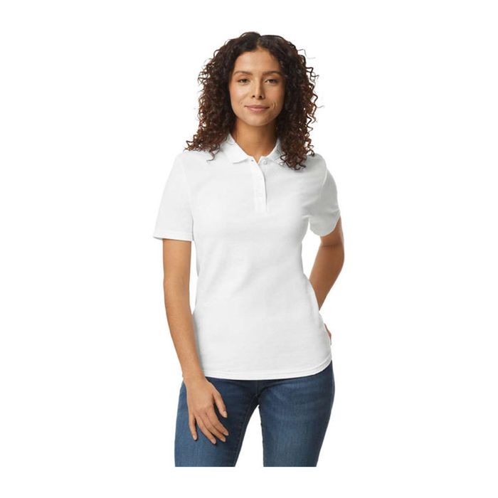 Softstyle Ladies' Double Piqué Polo